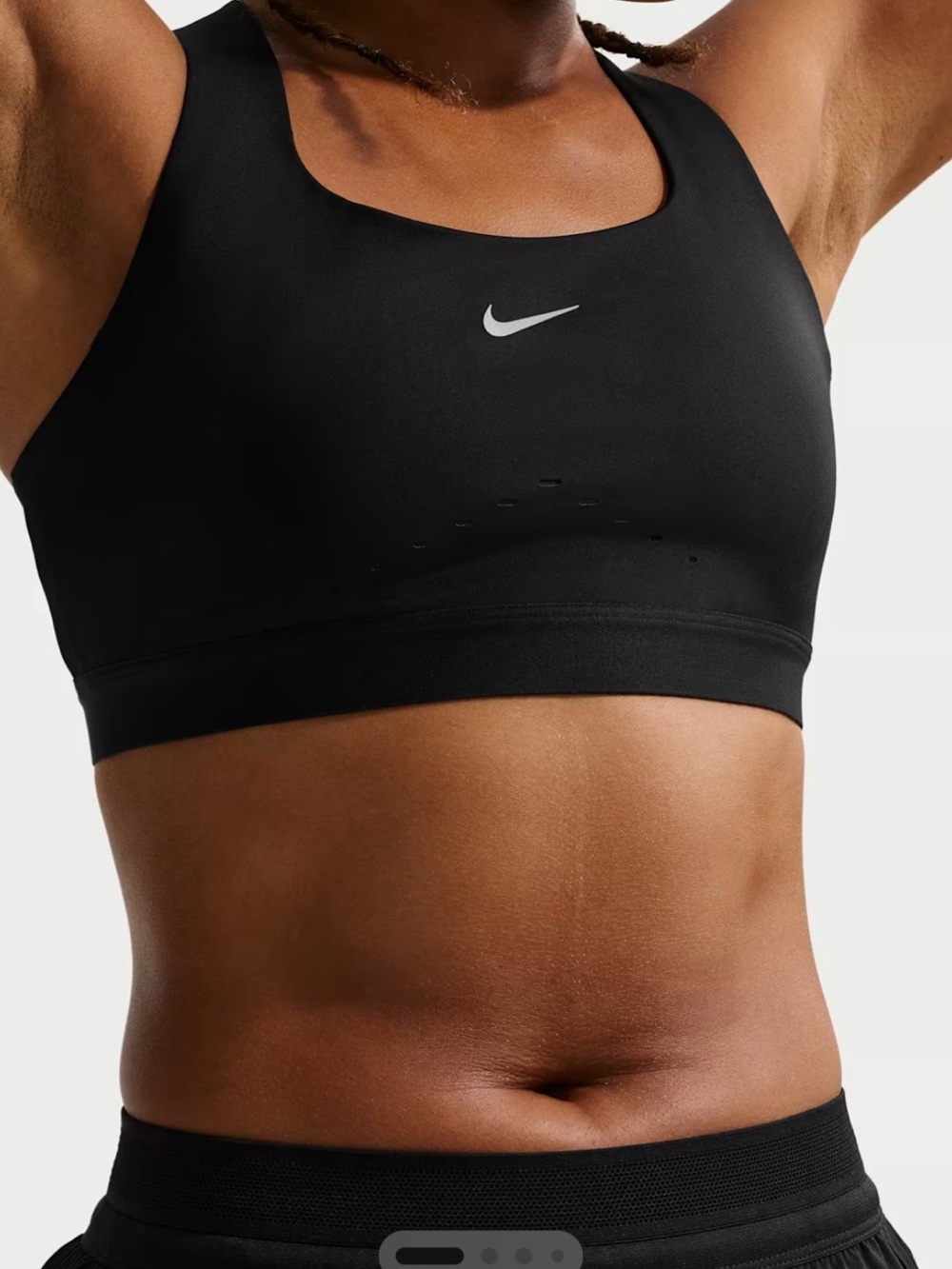 Nike Swift Woman’s High Support Lightly Lined Black Sports Bra Size XL
